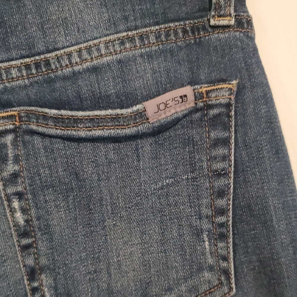 Joe's Jeans Men's Distressed Blue Straight Jeans - Picture 5 of 8